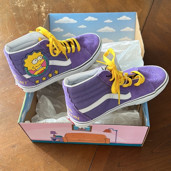 The Simpsons Shoes x Vans Lisa Simpson Sneakers | Size 8 Women’s New In Box - Picture 1 of 16